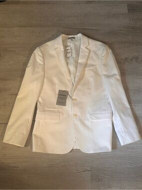 Express White Men's Two-Button Blazer